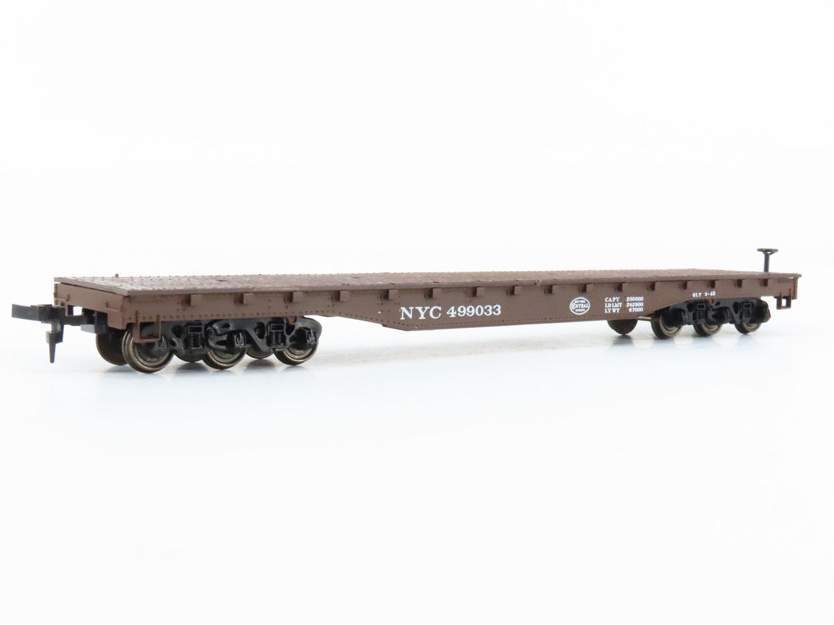 HO Scale Roco 49013 NYC New York Central 54&#39; Flat Car #499033