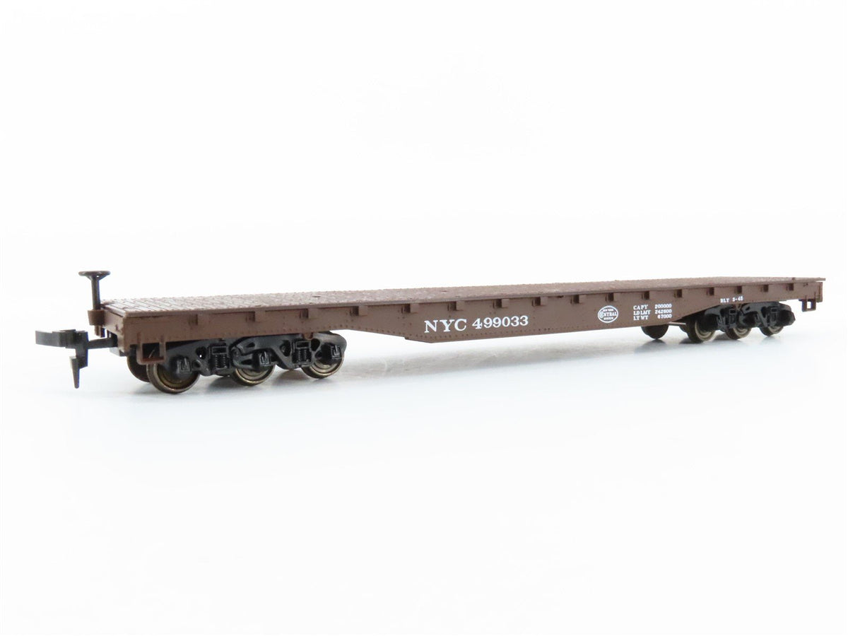 HO Scale Roco 49013 NYC New York Central 54&#39; Flat Car #499033