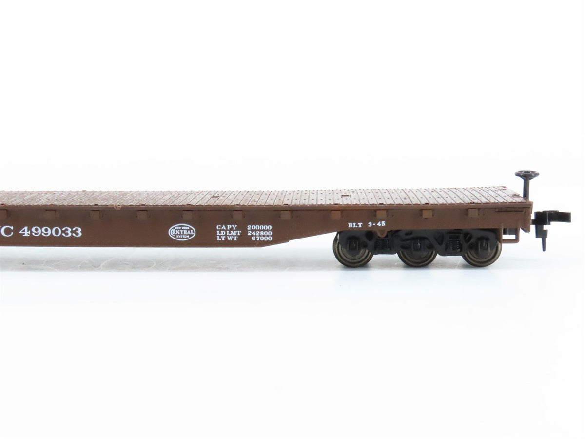 HO Scale Roco 49013 NYC New York Central 54&#39; Flat Car #499033