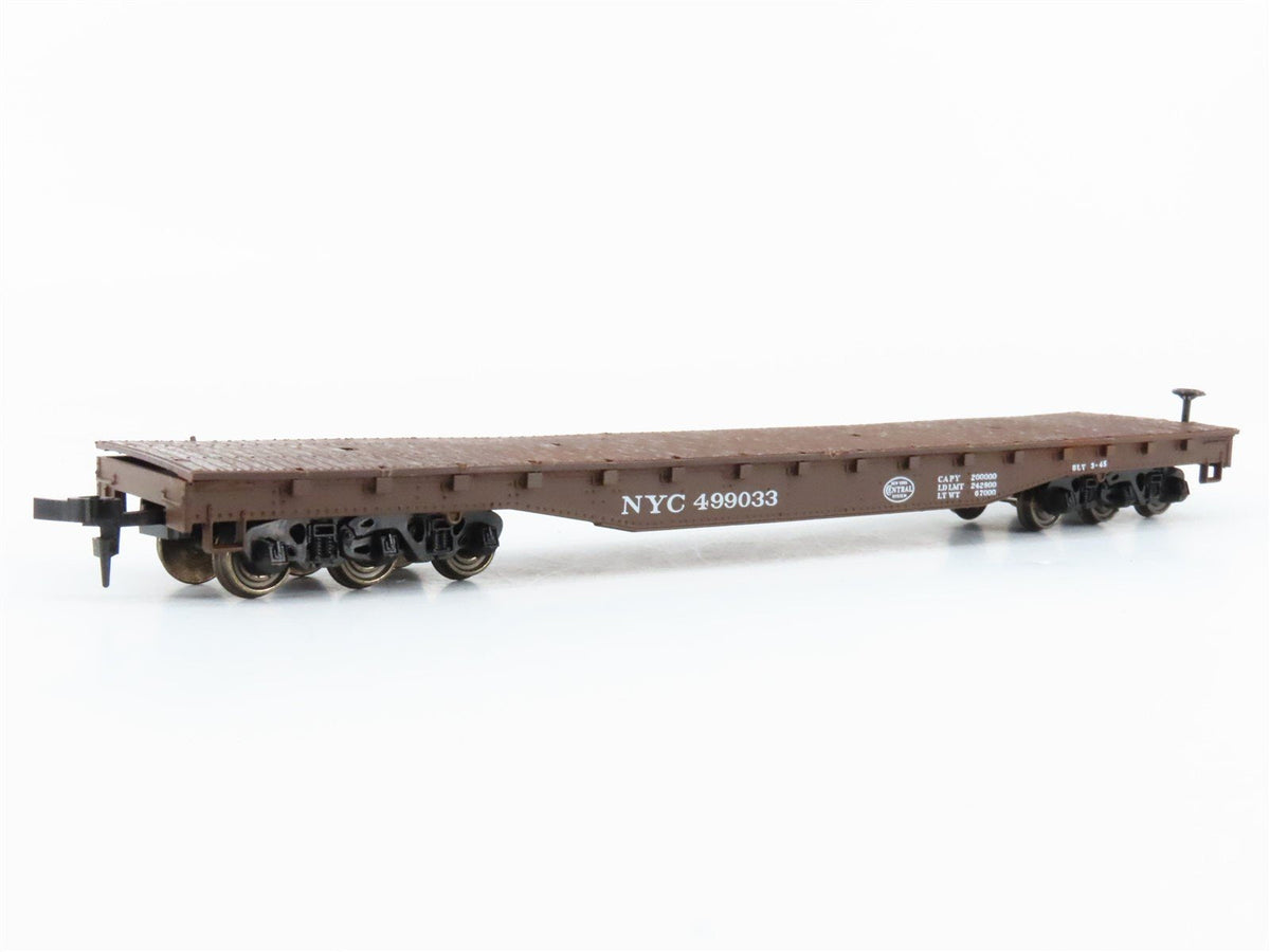 HO Scale Roco 49013 NYC New York Central 54&#39; Flat Car #499033