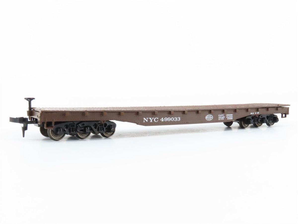 HO Scale Roco 49013 NYC New York Central 54&#39; Flat Car #499033