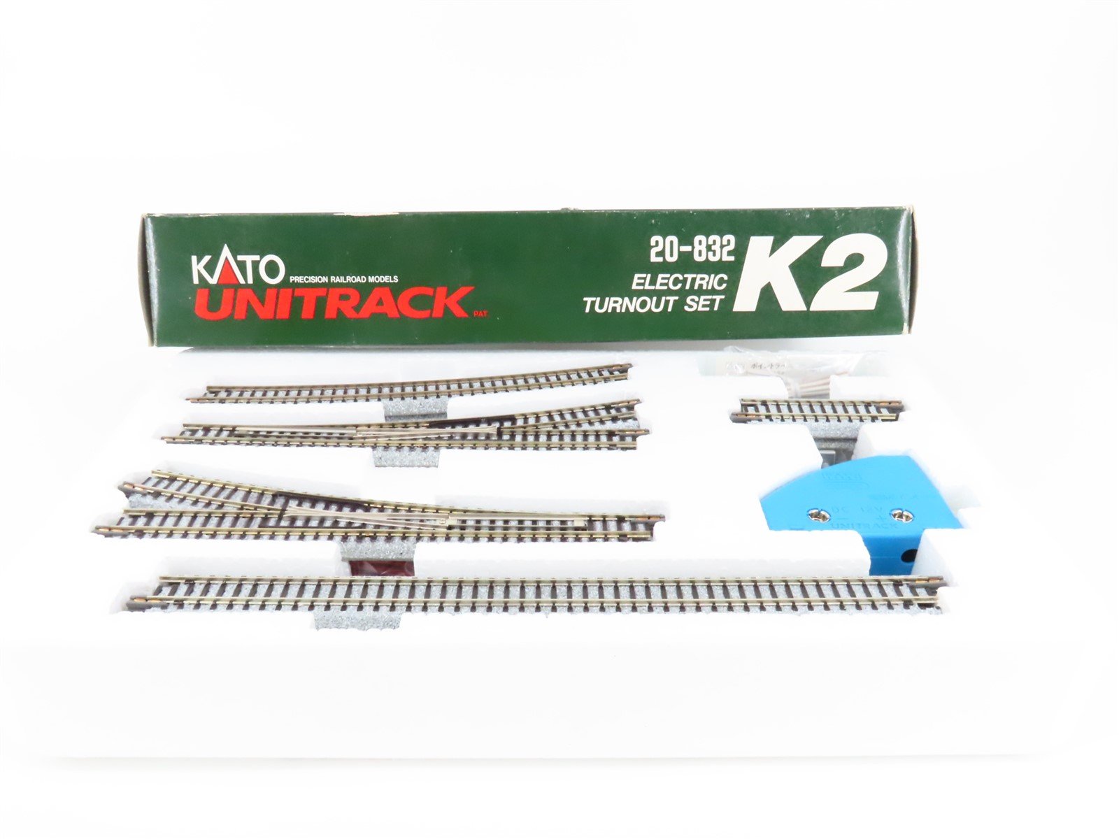 N Scale KATO Unitrack 20-832 Electric Turnout Track Set K2