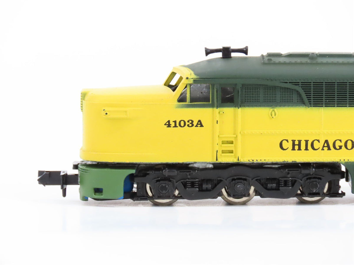 N Scale Con-Cor CNW Chicago &amp; North Western ALCO PA Diesel Locomotive #4103A