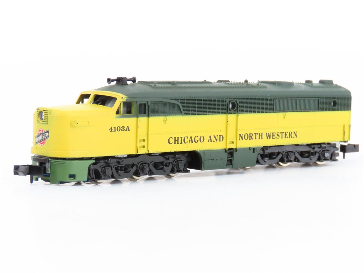 N Scale Con-Cor CNW Chicago &amp; North Western ALCO PA Diesel Locomotive #4103A