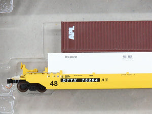 N Scale DeLuxe 210101 TTX Gunderson Maxi-III 5-Unit Articulated Well Car w/ Load