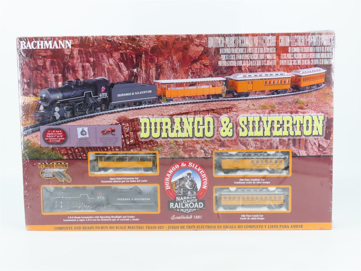 HO Bachmann 00710 D&amp;S Durango &amp; Silverton 2-8-0 Steam Passenger Set - Sealed