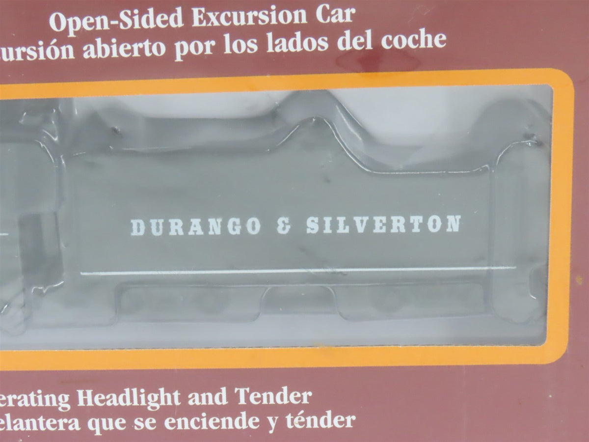 HO Bachmann 00710 D&amp;S Durango &amp; Silverton 2-8-0 Steam Passenger Set - Sealed