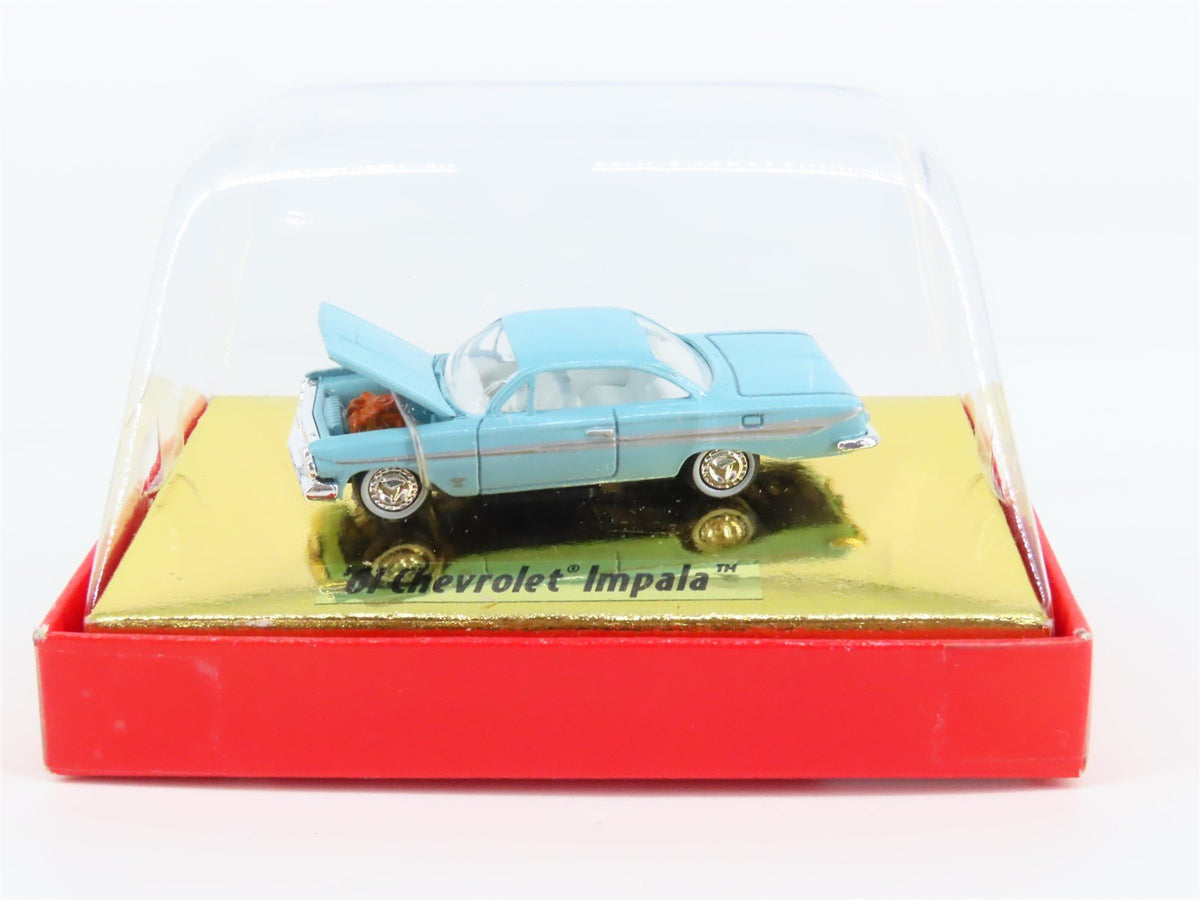 HO Scale CMW Mini Metals #30103 &#39;61 Chevrolet Impala - Sky Blue