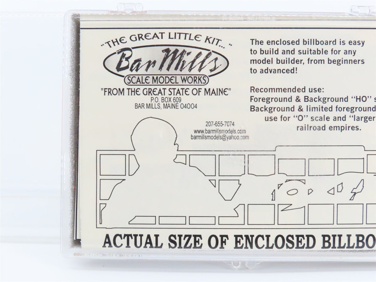 HO-O Scale Bar Mills Kit #90402 Moxie Soda Laser-Cut Billboard