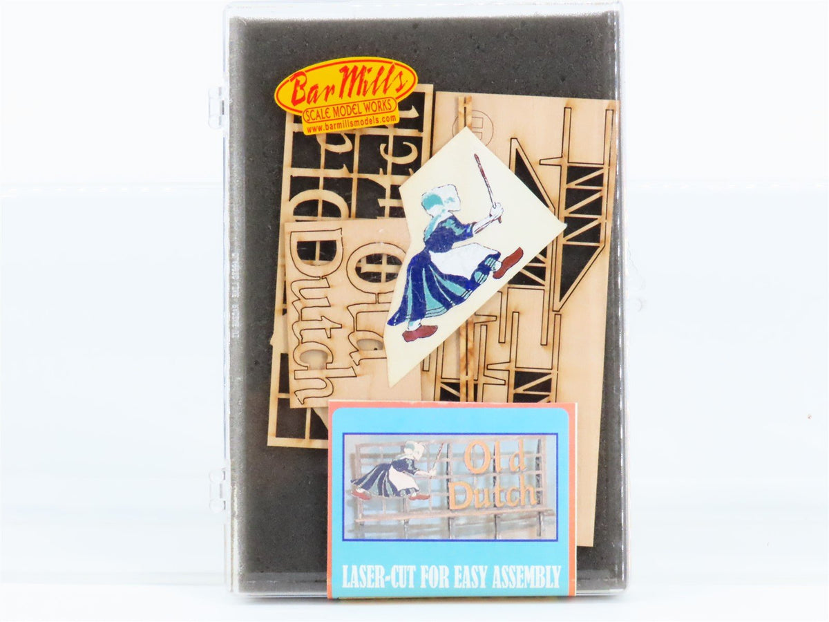 HO-O Scale Bar Mills Kit #90502 Old Dutch Cleanser Laser-Cut Billboard