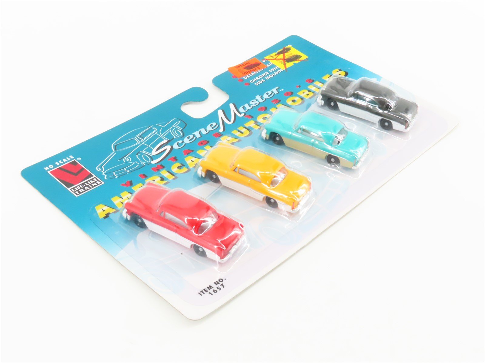 LOT of 10 HO Scale Life-Like Scene Master #1657 1950s American Automobiles