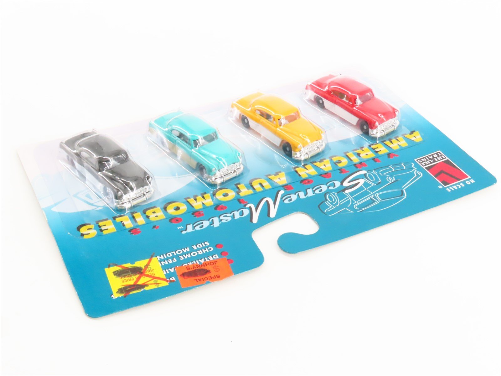 LOT of 10 HO Scale Life-Like Scene Master #1657 1950s American Automobiles