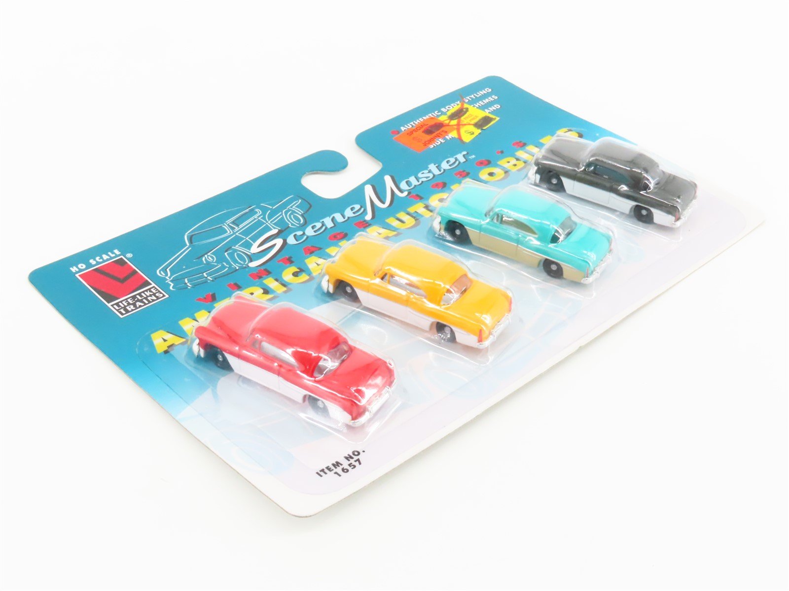 LOT of 10 HO Scale Life-Like Scene Master #1657 1950s American Automobiles