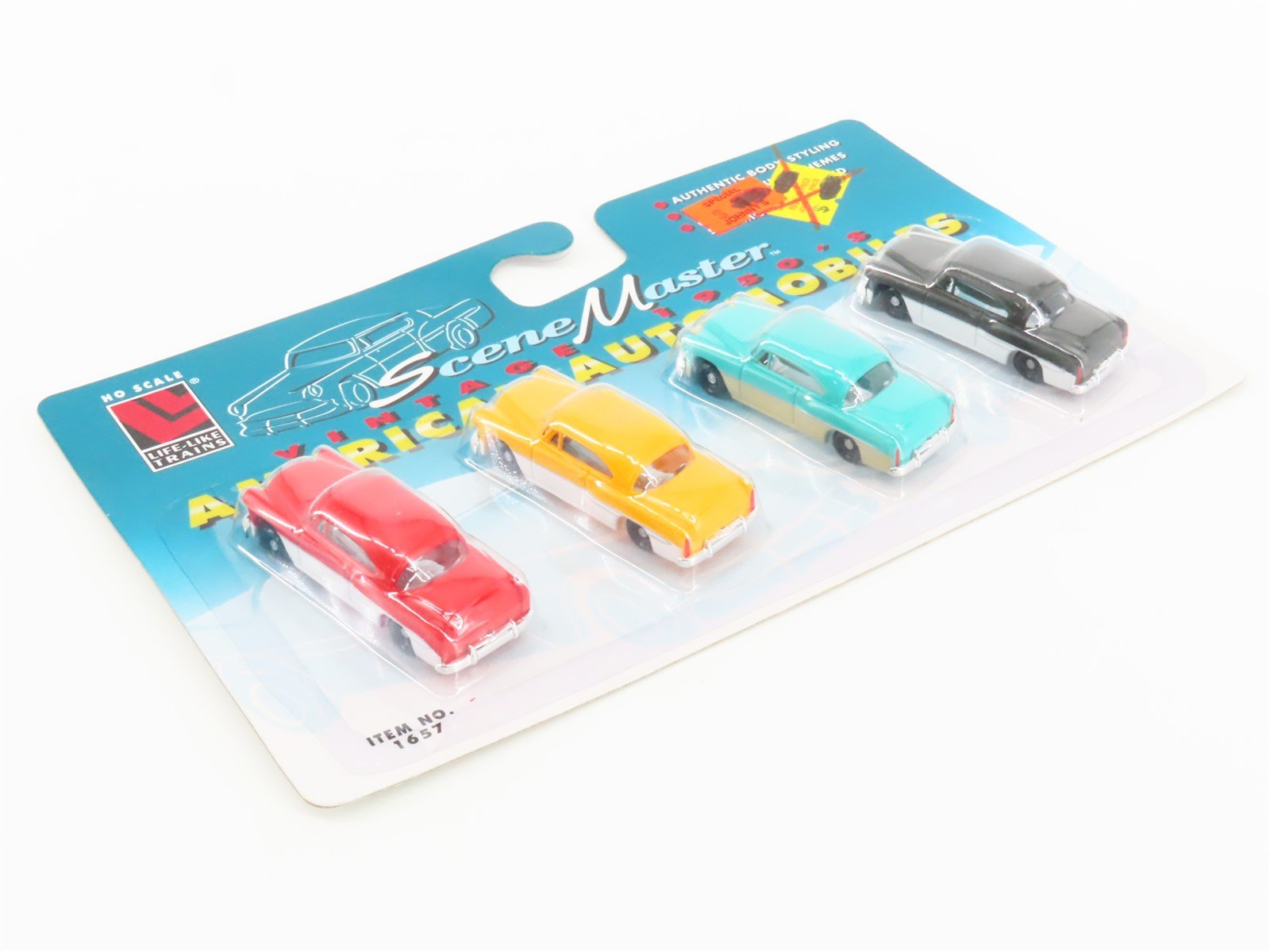 LOT of 10 HO Scale Life-Like Scene Master #1657 1950s American Automobiles