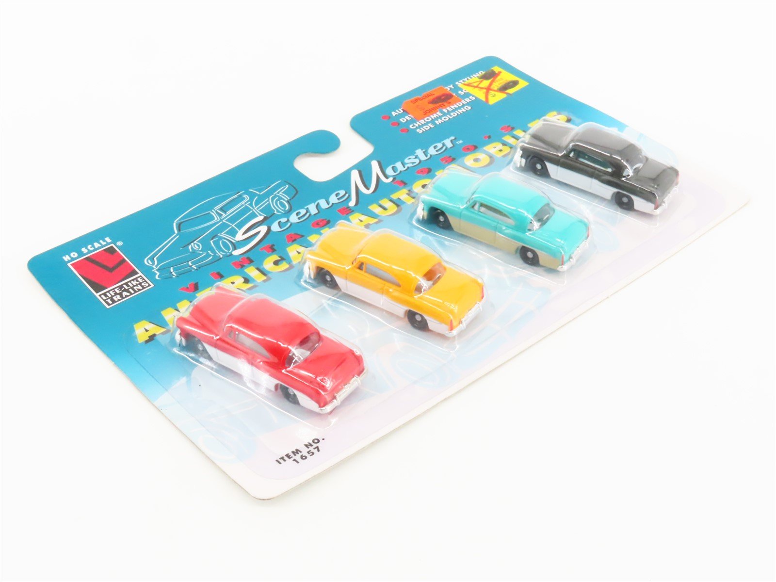 LOT of 10 HO Scale Life-Like Scene Master #1657 1950s American Automobiles