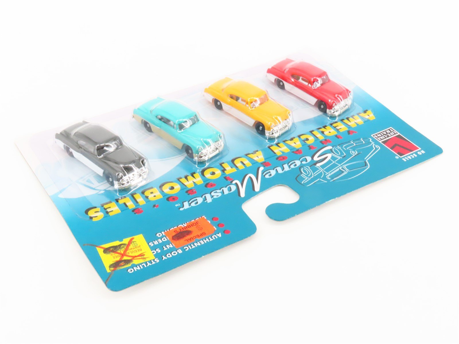 LOT of 10 HO Scale Life-Like Scene Master #1657 1950s American Automobiles