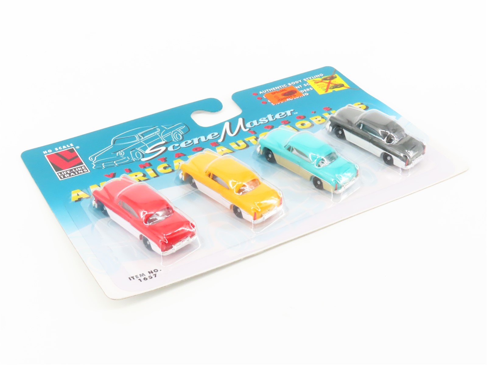 LOT of 10 HO Scale Life-Like Scene Master #1657 1950s American Automobiles