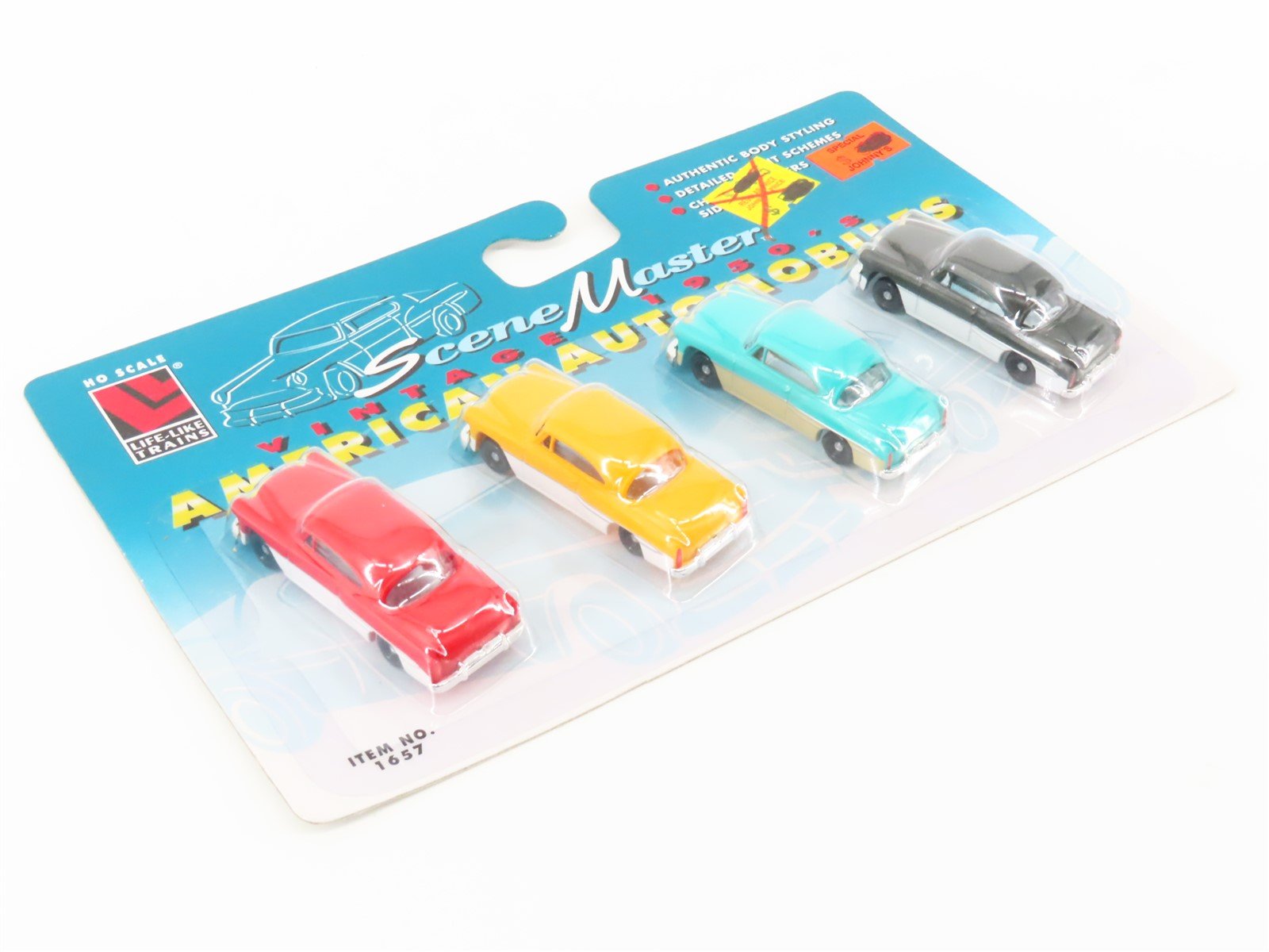 LOT of 10 HO Scale Life-Like Scene Master #1657 1950s American Automobiles