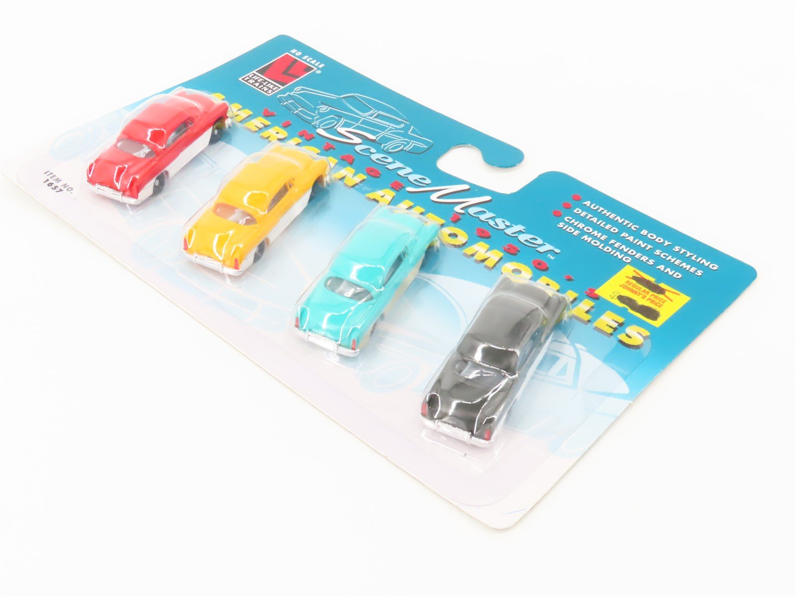 LOT of 10 HO Scale Life-Like Scene Master #1657 1950s American Automobiles