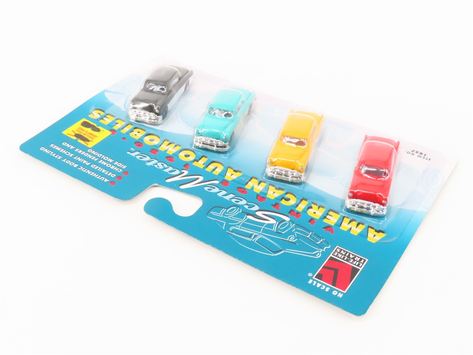 LOT of 10 HO Scale Life-Like Scene Master #1657 1950s American Automobiles