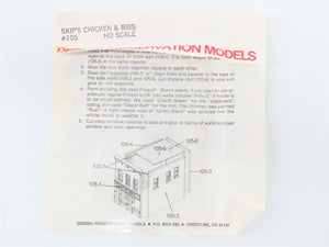 HO 1/87 Scale DPM Design Preservation Models Kit #105 Skip's Chicken & Ribs