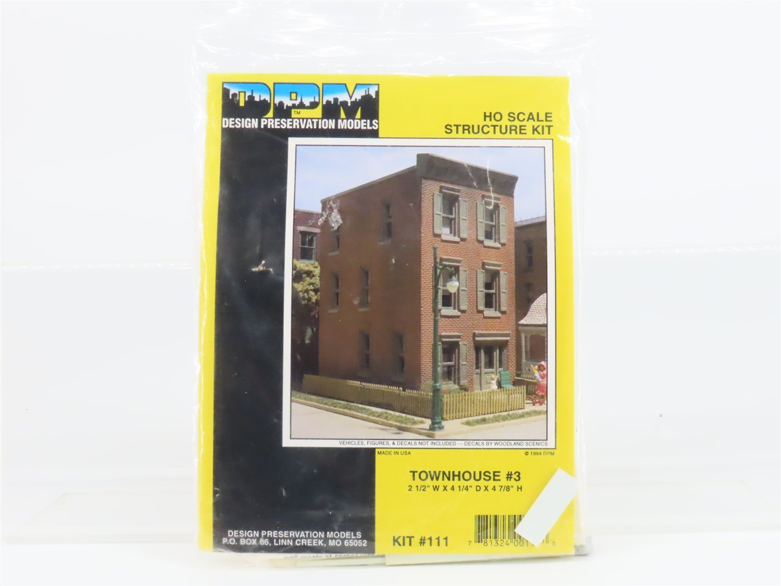 HO 1/87 Scale DPM Design Preservation Models Kit #111 Townhouse #3