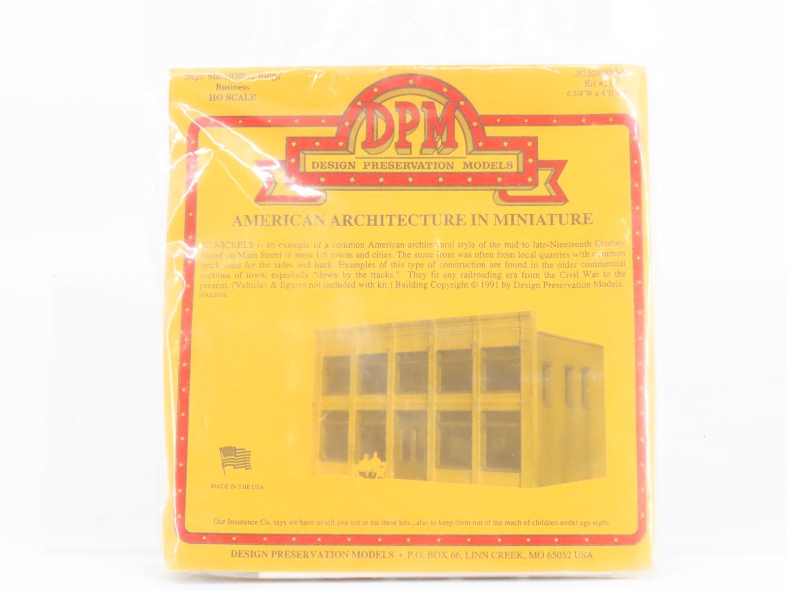 HO DPM Design Preservation Models Kit #117 JC Nickels (Dept. Store/Office Bldg.)