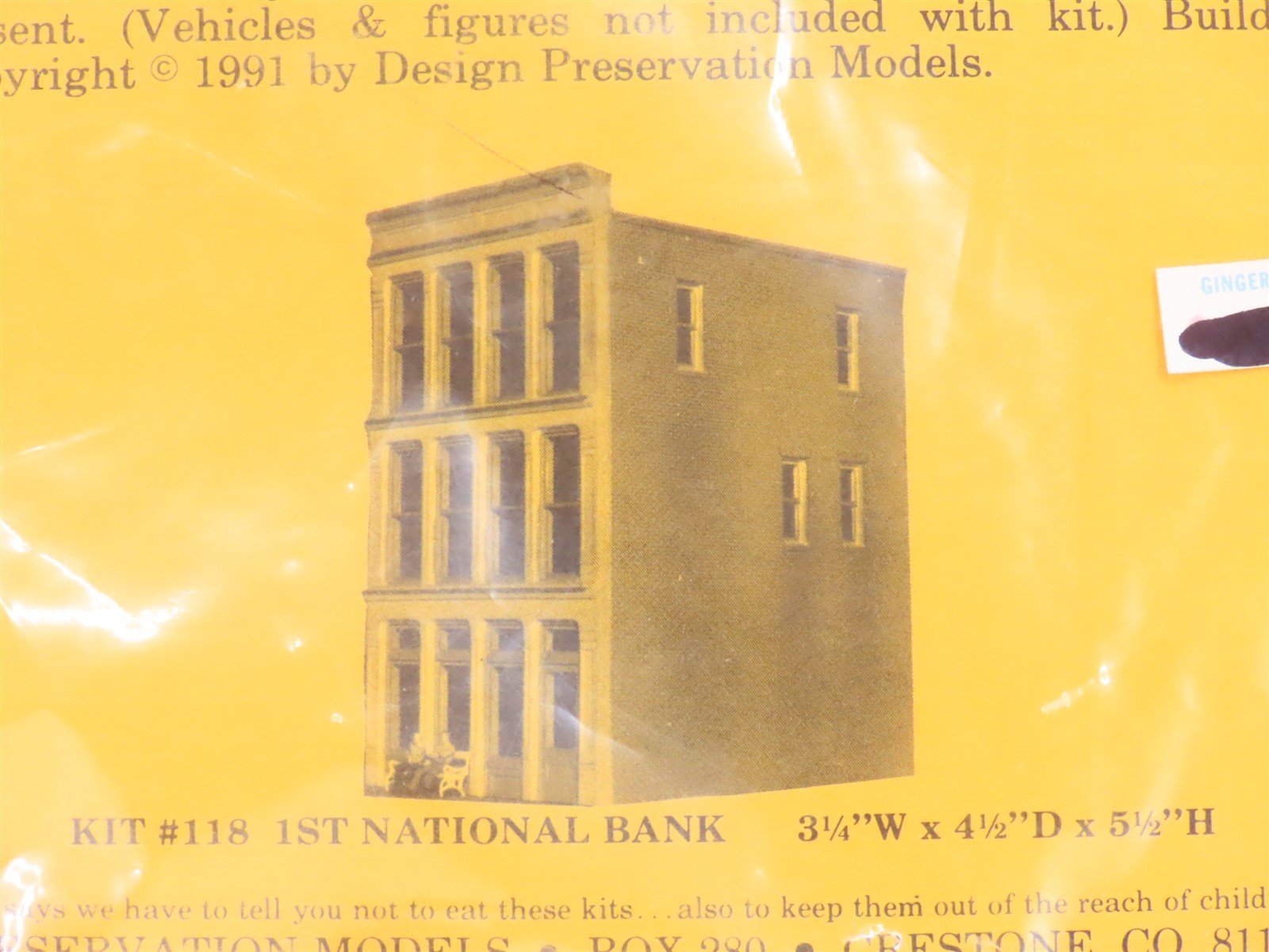 HO Scale DPM Design Preservation Models Kit #118 1st National Bank