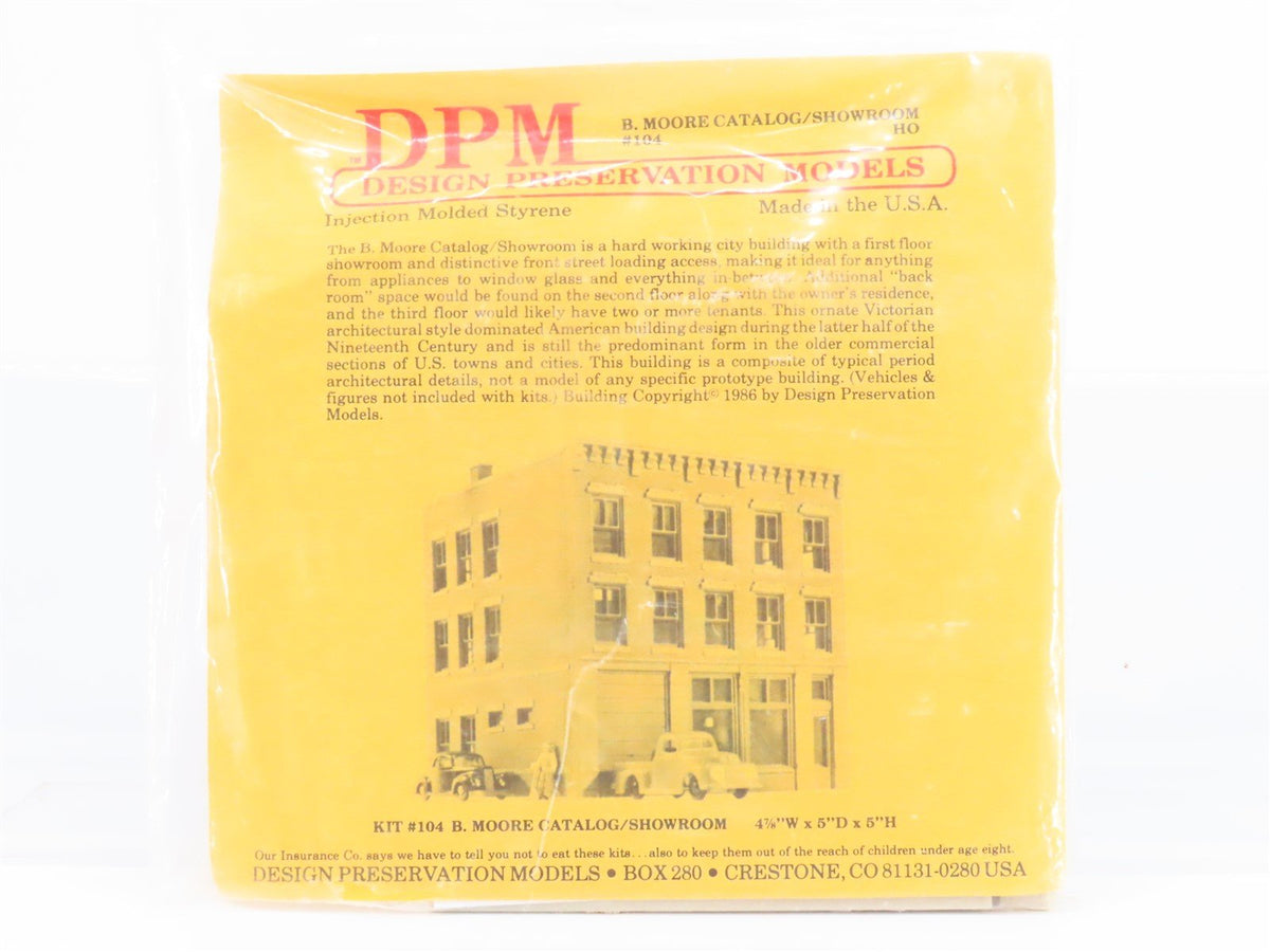 HO Scale DPM Design Preservation Models Kit #104 B. Moore Catalog/Showroom