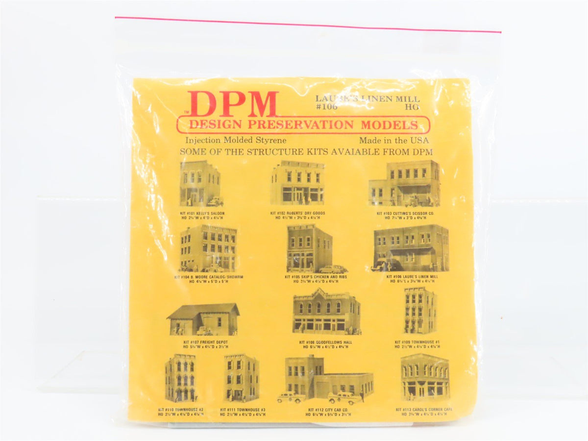 HO Scale DPM Design Preservation Models Kit #106 Laube&#39;s Linen Mill