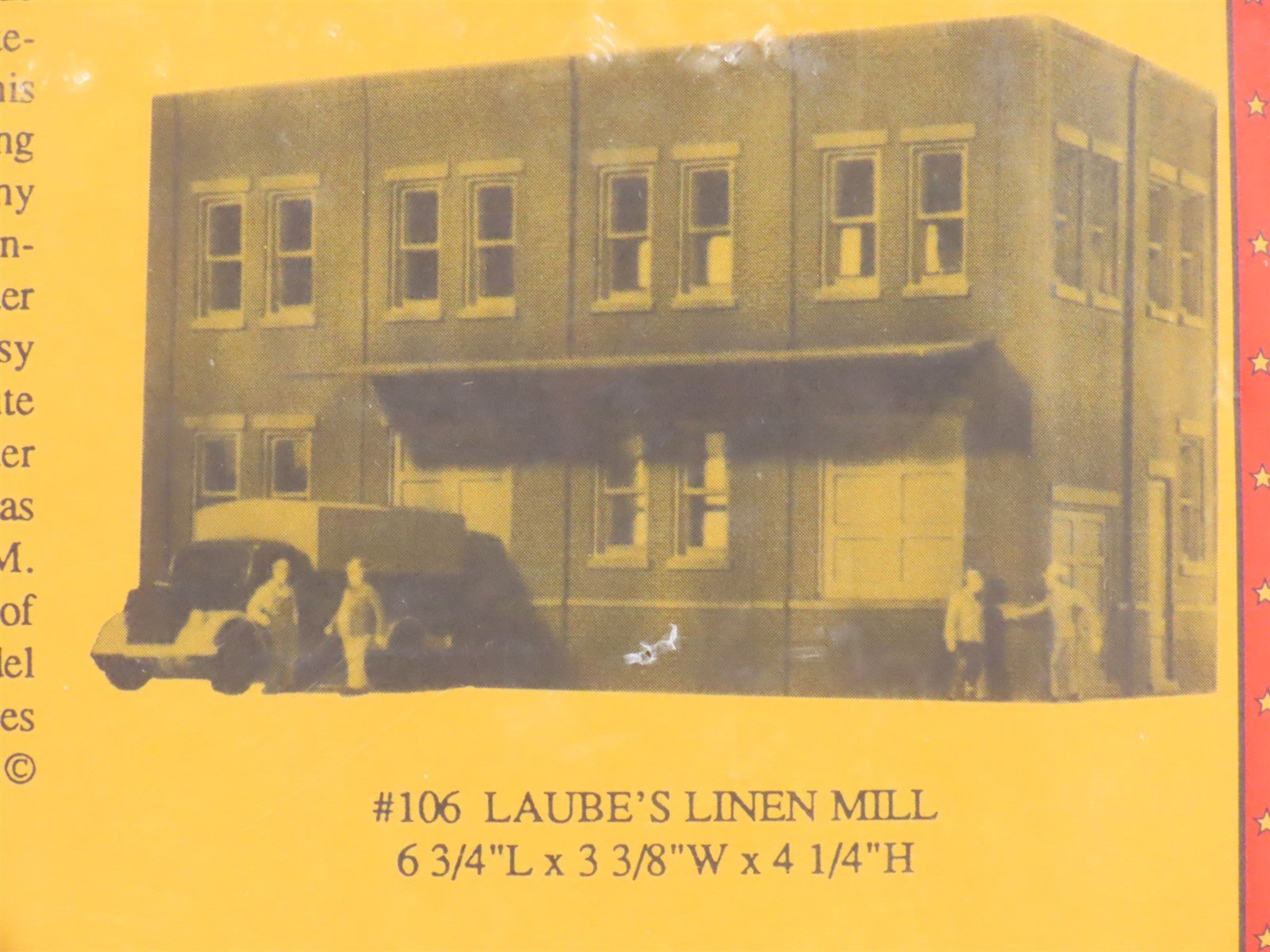 HO Scale DPM Design Preservation Models Kit #106 Laube's Linen Mill - SEALED