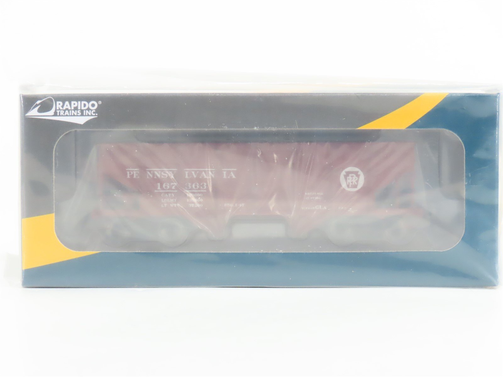 HO Rapido #148002-5 Car #5 PRR Pennsylvania GLa 2-Bay Hopper #167363 - SEALED