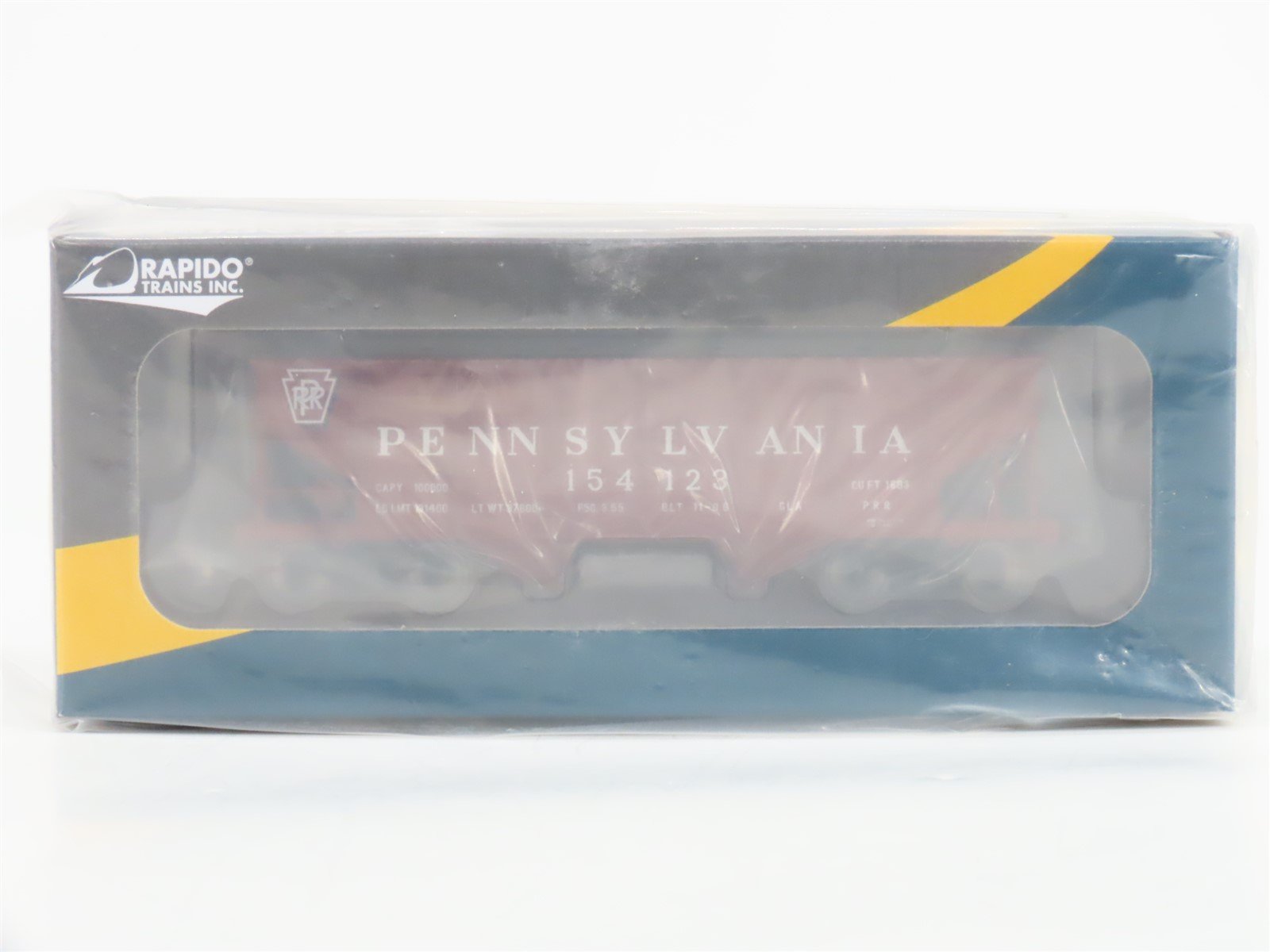HO Rapido #148003-2 Car #2 PRR Pennsylvania GLa 2-Bay Hopper #154123 - SEALED