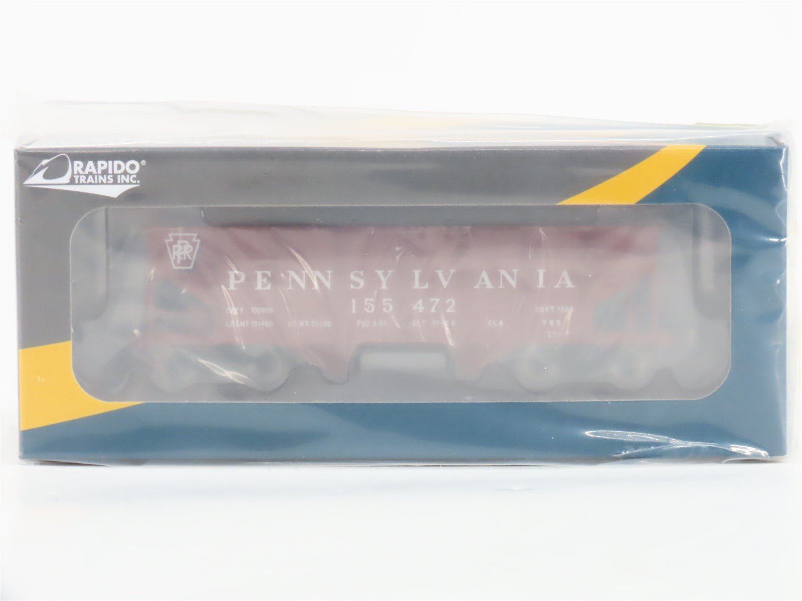 HO Rapido #148003-3 Car #3 PRR Pennsylvania GLa 2-Bay Hopper #155472 - SEALED