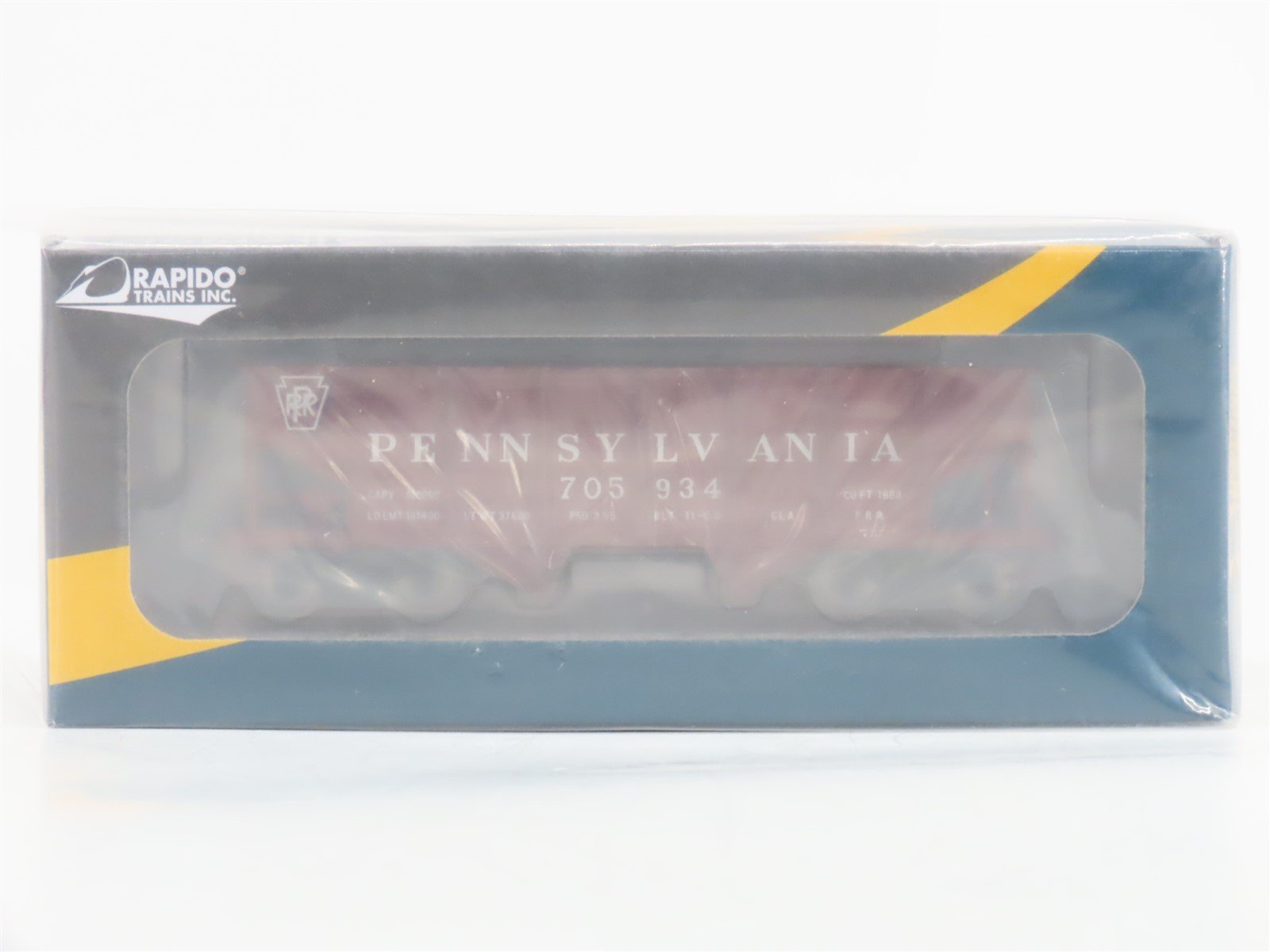HO Rapido #148003-5 Car #5 PRR Pennsylvania GLa 2-Bay Hopper #705934 - SEALED