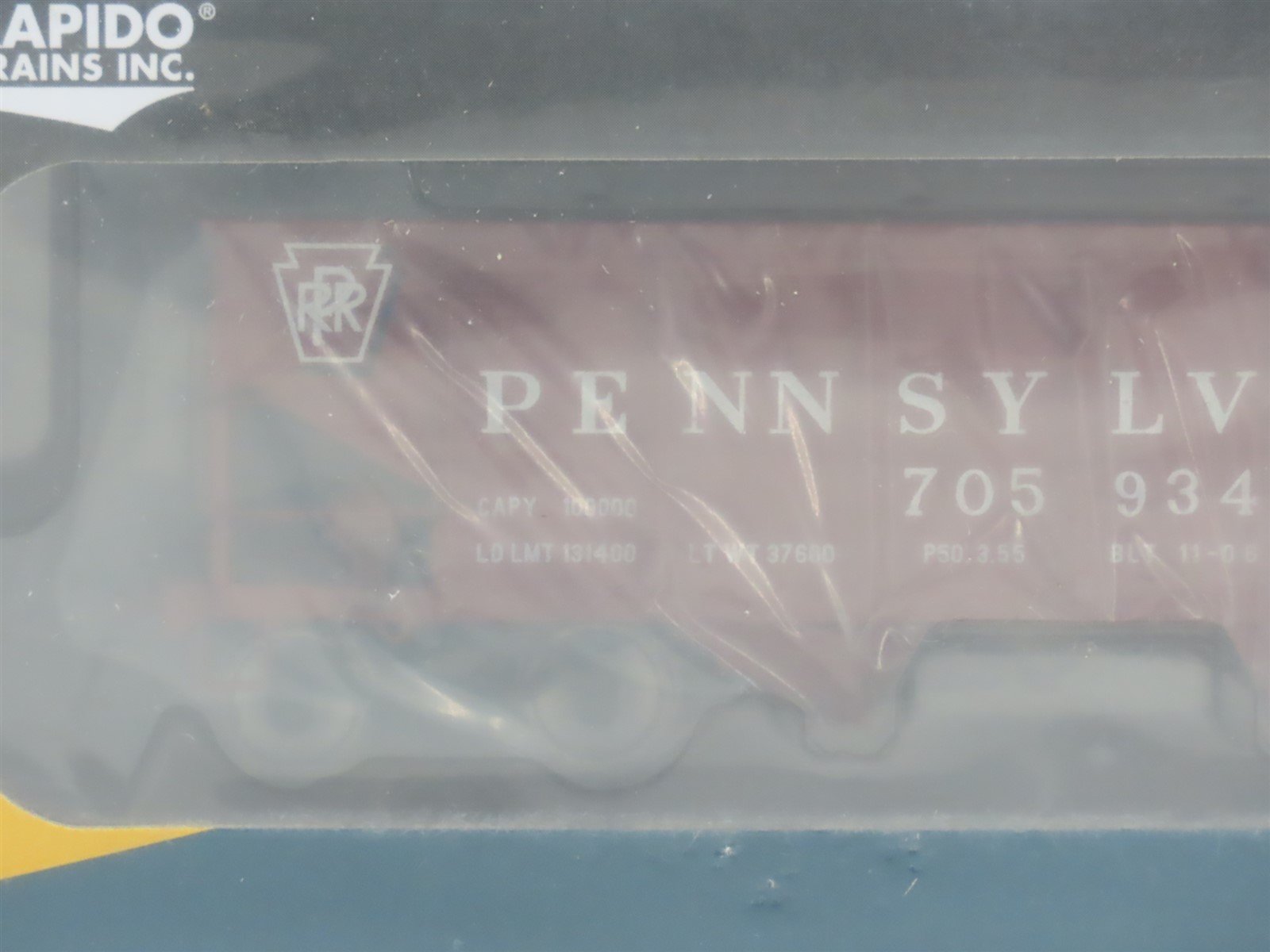 HO Rapido #148003-5 Car #5 PRR Pennsylvania GLa 2-Bay Hopper #705934 - SEALED