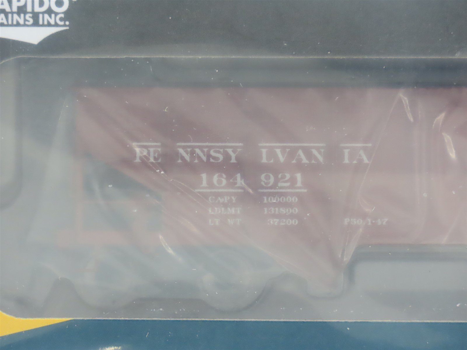 HO Rapido #148002-4 Car #4 PRR Pennsylvania GLa 2-Bay Hopper #164921 - SEALED
