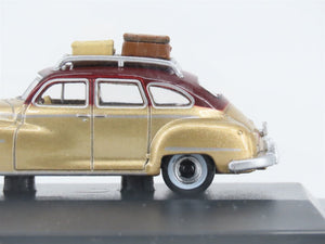 HO Scale Oxford Diecast Automobile #87DS46003 1946 DeSoto Suburban - Brown/Gold