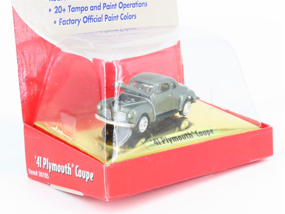 HO Scale CMW Mini Metals #30105 &#39;41 Plymouth Coupe Automobile - Pewter Grey