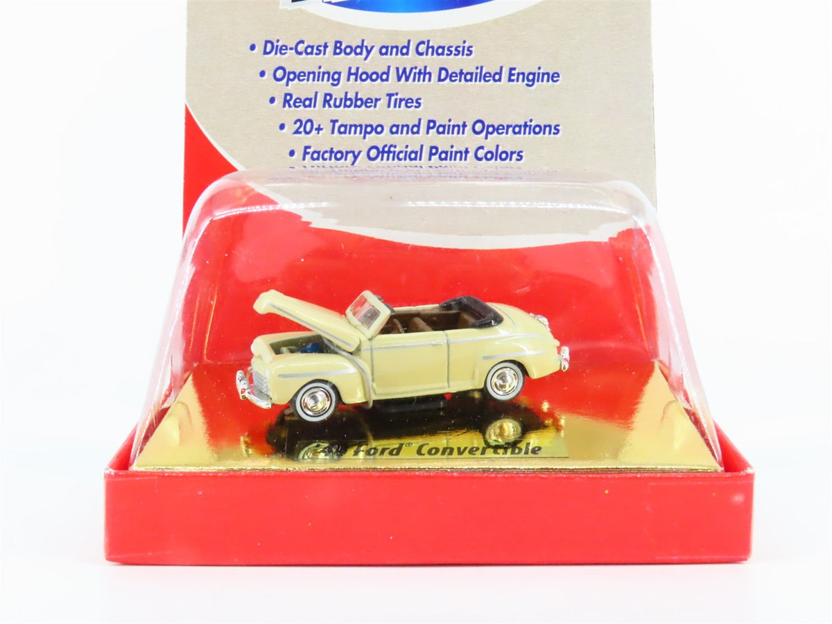 HO Scale CMW Mini Metals #30102 &#39;48 Ford Convertible Automobile - Tan/Brown