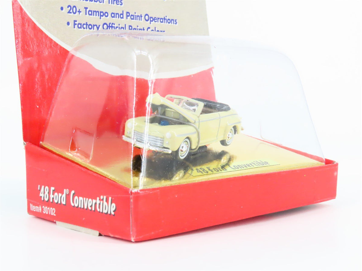 HO Scale CMW Mini Metals #30102 &#39;48 Ford Convertible Automobile - Tan/Brown