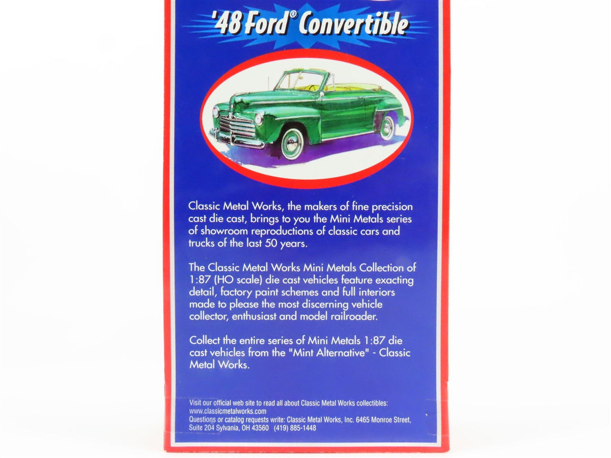HO Scale CMW Mini Metals #30102 &#39;48 Ford Convertible Automobile - Tan/Brown