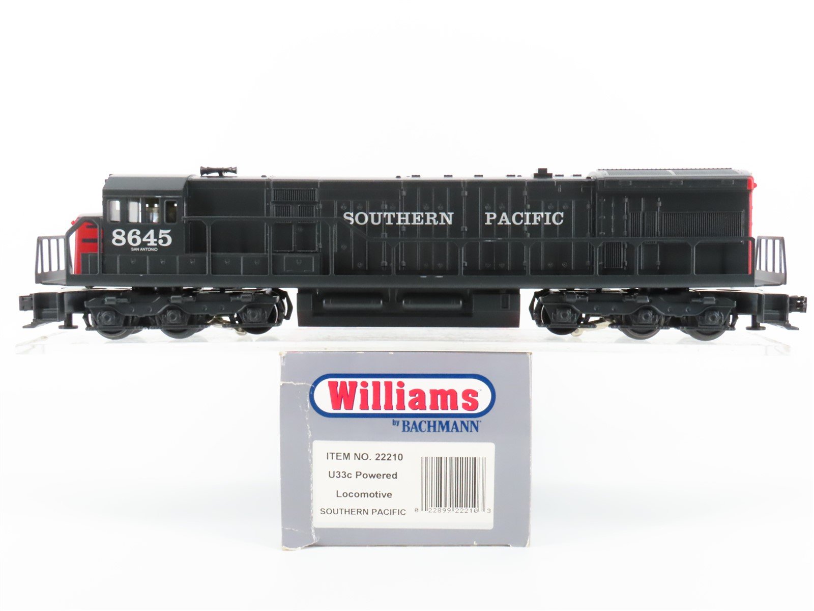 O Gauge 3-Rail Williams 22210 SP "Bloody Nose" GE U33C Diesel Locomotive #8645