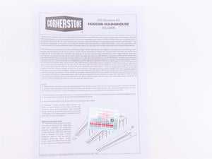 HO 1/87 Scale Walthers Cornerstone Kit #933-2900 3-Stall Modern Roundhouse