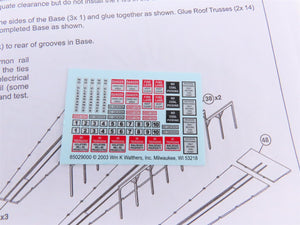 HO 1/87 Scale Walthers Cornerstone Kit #933-2900 3-Stall Modern Roundhouse