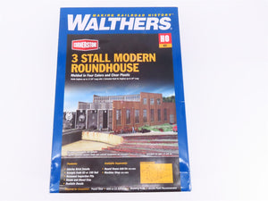 HO 1/87 Scale Walthers Cornerstone Kit #933-2900 3-Stall Modern Roundhouse