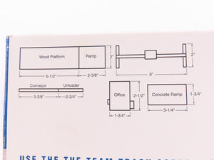 HO 1/87 Scale Walthers Cornerstone Kit #933-3166 Team Track Scene