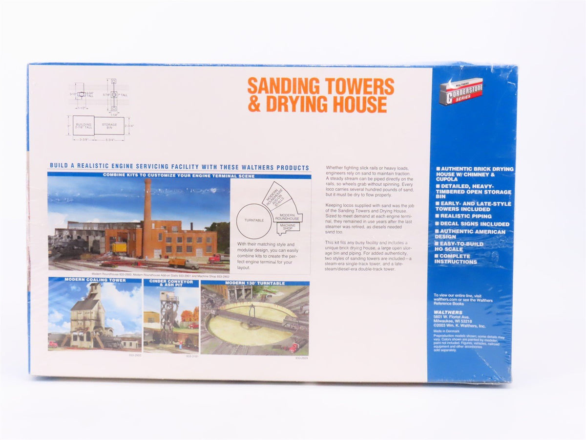 HO Walthers Cornerstone Kit #933-3182 Sanding Towers &amp; Drying House - SEALED