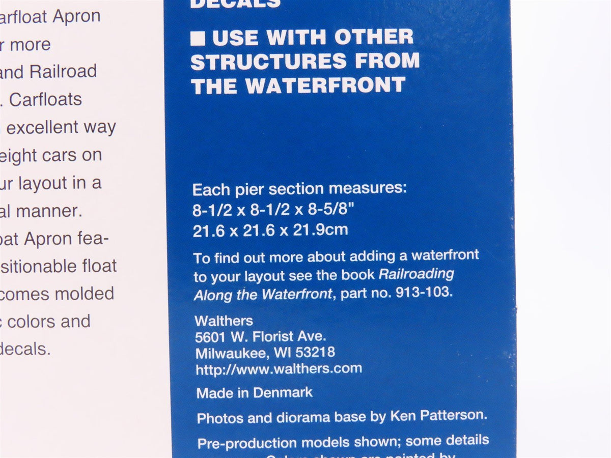 HO 1/87 Scale Walthers Cornerstone The Waterfront Kit #933-3068 Carfloat Apron