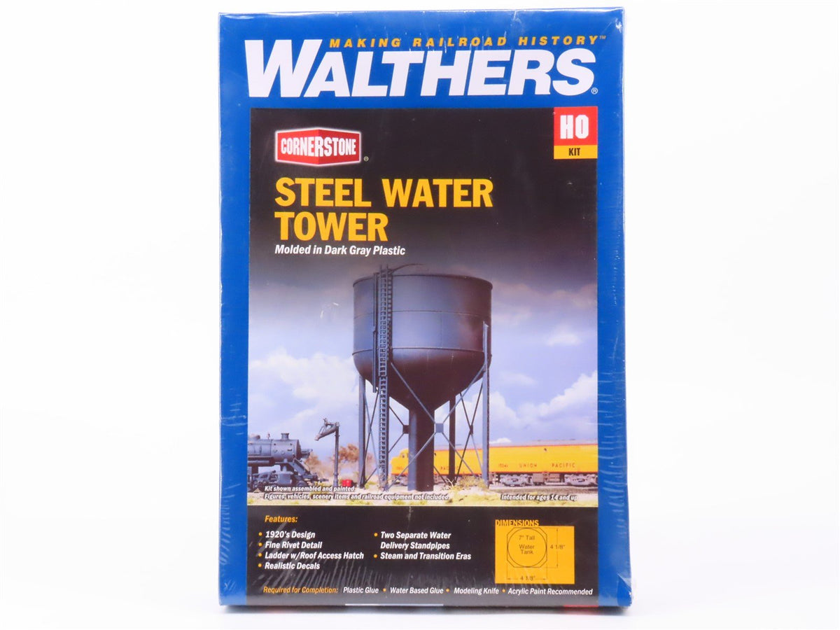 HO 1/87 Scale Walthers Cornerstone Kit #933-3043 Steel Water Tower - SEALED